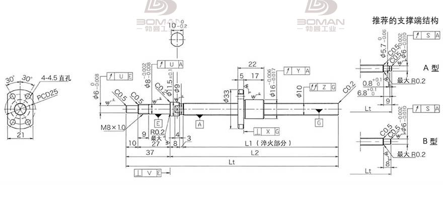 KURODA DP1002JS-HDNR-0220B-C3F 黑田精工丝杆如何