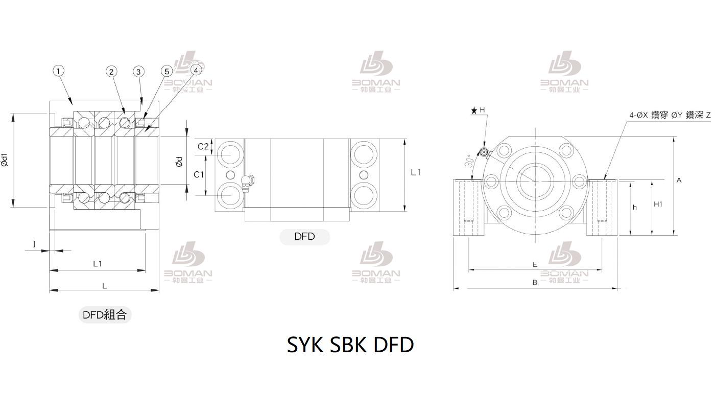 SYK MBCK30-J syk品牌丝杆支撑座生产厂家